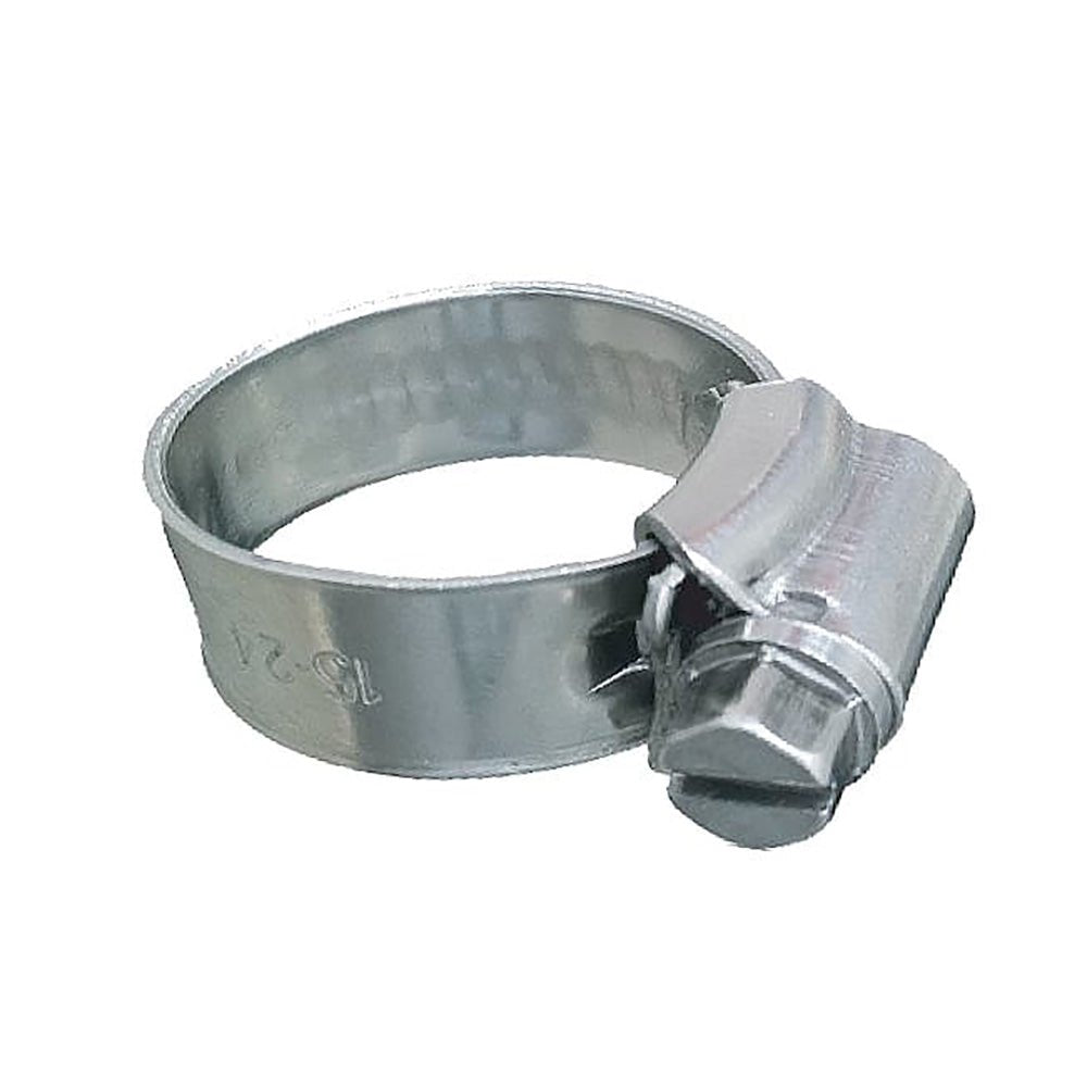 Trident Marine 316 SS Non - Perforated Worm Gear Hose Clamp - 3/8" Band - (1 - 1/16" – 1 - 1/2") Clamping Range - 10 - Pack - SAE Size 16 - Marine Parts OnlyMarine Plumbing & VentilationTrident Marine