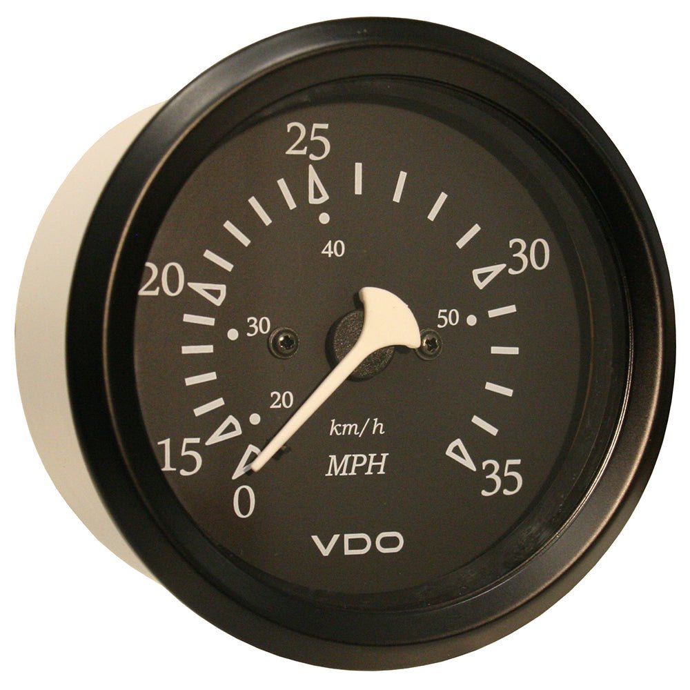VDO Cockpit Marine 85mm (3 - 3/8") 35 MPH Pitot Speedometer - Black Dial/Bezel - Marine Parts OnlyMarine Navigation & InstrumentsVDO