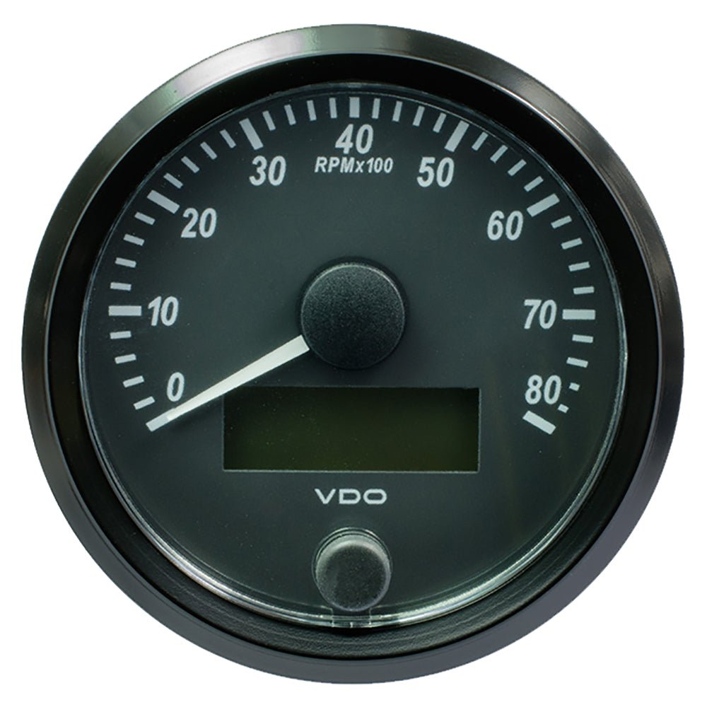 VDO SingleViu 80mm (3 - 1/8") Tachometer - 8000 RPM - Marine Parts OnlyMarine Navigation & InstrumentsVDO