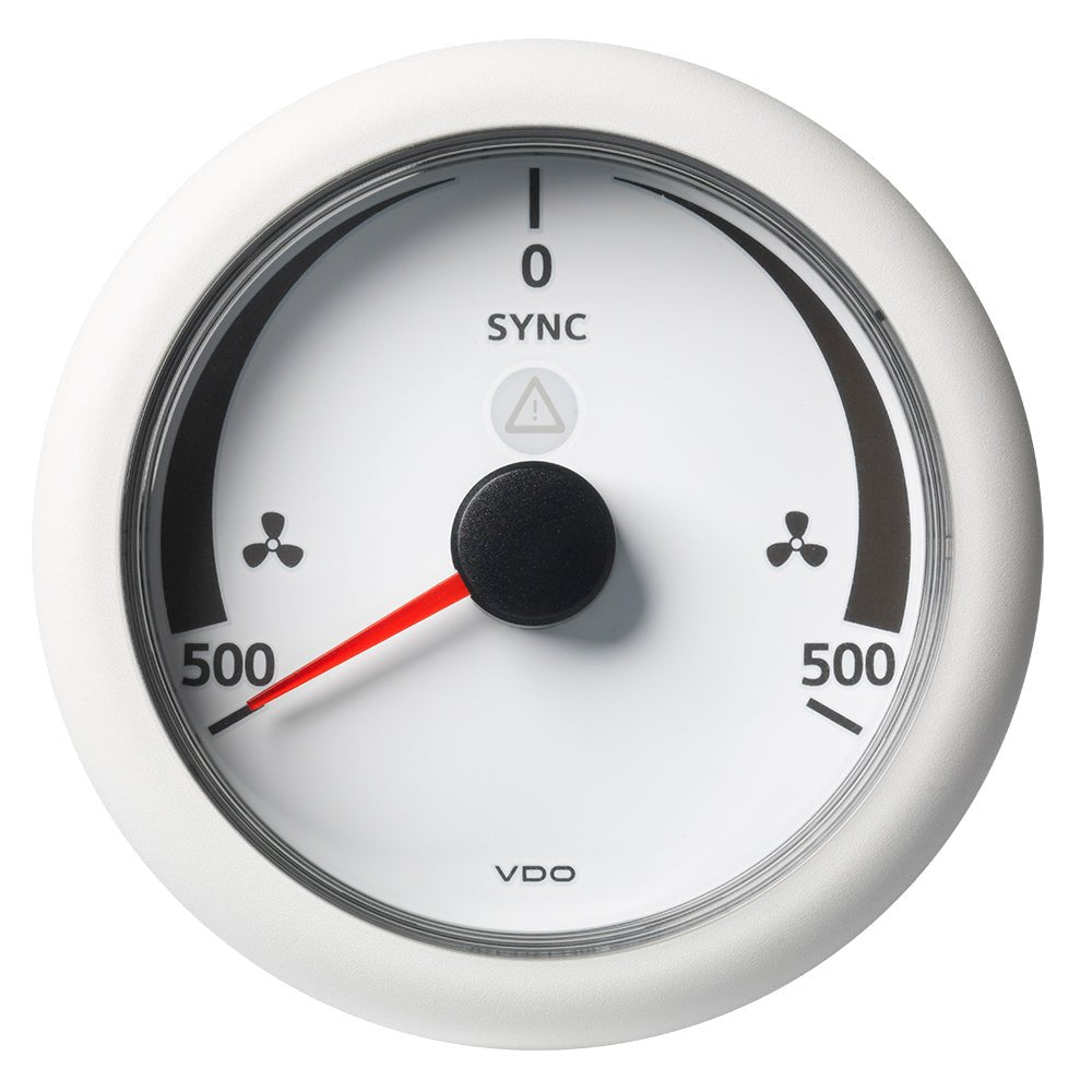 Veratron 3 - 3/8" (85MM) ViewLine Synchronizer - 500/+500 RPM - 8 to 32V - White Dial & Bezel - Marine Parts OnlyMarine Navigation & InstrumentsVeratron