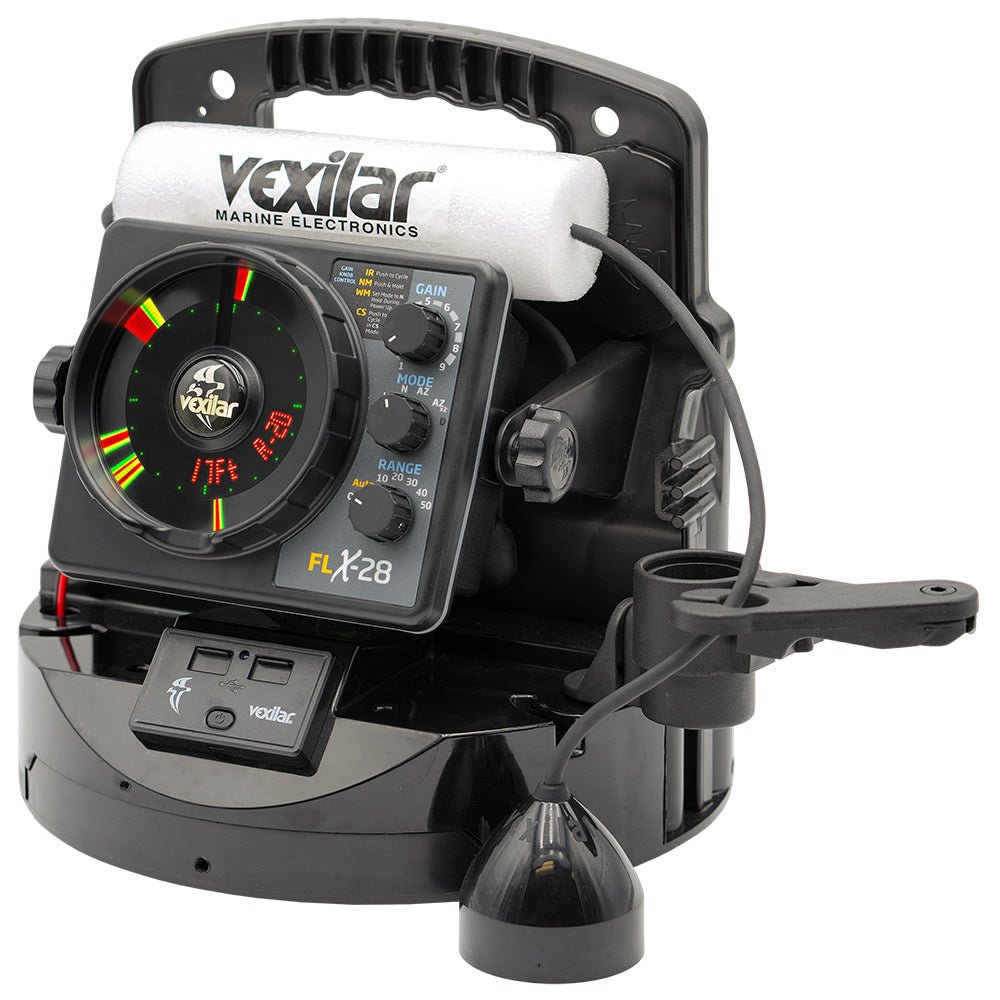 Vexilar FLX - 28 Pro Pack Elite Fishing System w/Pro View Ice - Ducer & Vexilar Lithium Battery - Marine Parts OnlyMarine Navigation & InstrumentsVexilar