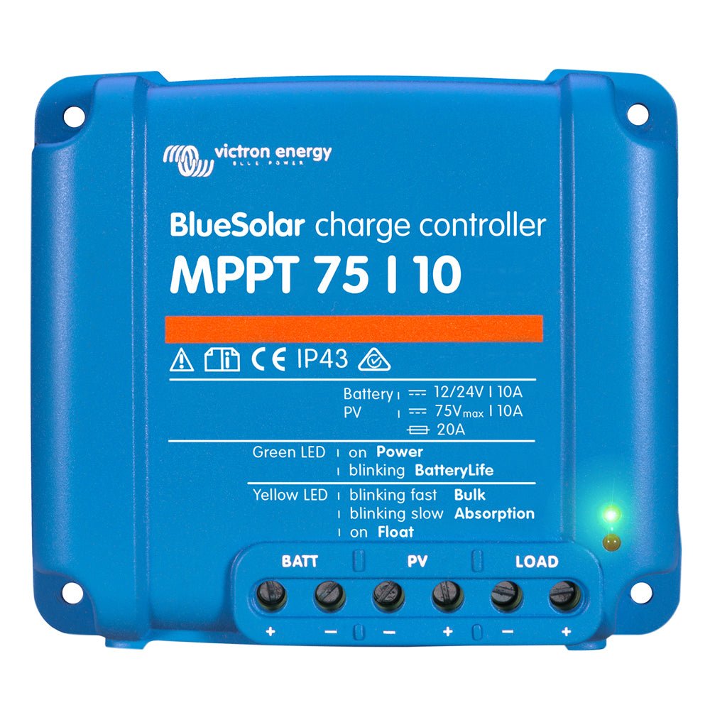 Victron BlueSolar MPPT Charge Controller - 75V - 10AMP - UL Approved - Marine Parts OnlyElectricalVictron Energy