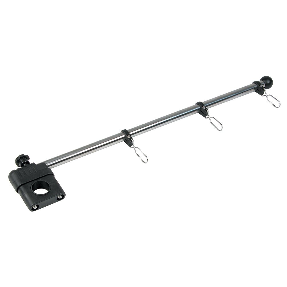 Whitecap 17" Rail Mount Flag Pole - 1/2" Diameter, Stainless Steel Staff Nylon Mount - Marine Parts OnlyBoat OutfittingWhitecap