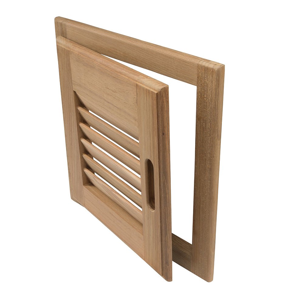 Whitecap Teak Louvered Door & Frame - Right Hand - 12" x 12" - Marine Parts OnlyMarine HardwareWhitecap
