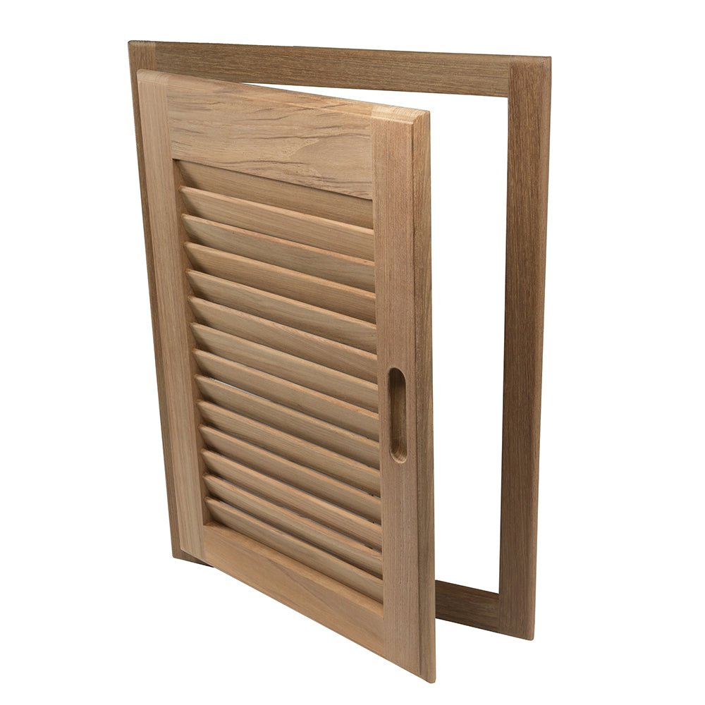 Whitecap Teak Louvered Door & Frame - Right Hand - 15" x 20" - Marine Parts OnlyMarine HardwareWhitecap