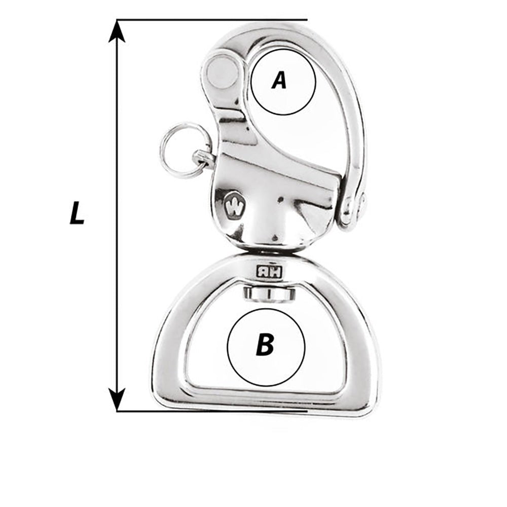 Wichard HR Snap Shackle Webbing Swivel - 100mm Length - 3 - 15/16" - Marine Parts OnlySailingWichard Marine
