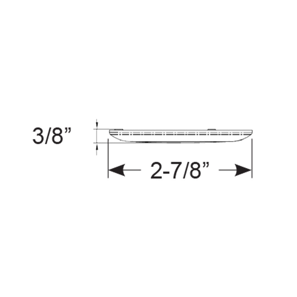 Scandvik B3 Surface-Mount Downlight 41320P, Cool White, Stainless Steel Trim, IP67, 10-30 VDC