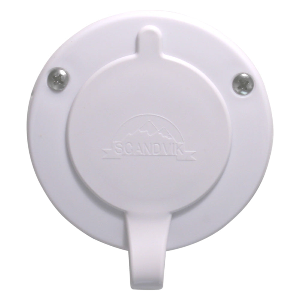 Scandvik White Vertical Cup & Cap for Scandvik Part Number 1075 – Replacement Kit for Recessed Showers