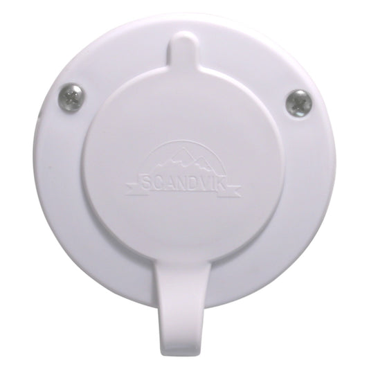 Scandvik White Vertical Cup & Cap for Scandvik Part Number 1075 – Replacement Kit for Recessed Showers