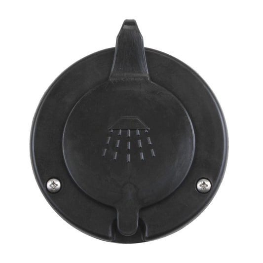 Scandvik Black Cap & Container for Recessed Shower, Part Number 10262P