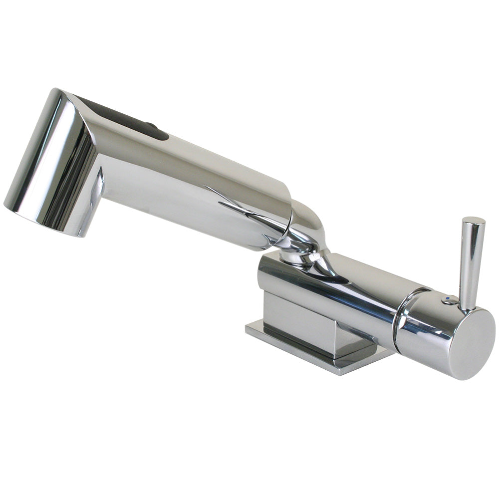 Scandvik Part 16216 Minimalistic Chrome Single Lever Faucet and Shower Combo