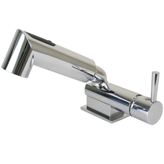 Scandvik Part 16216 Minimalistic Chrome Single Lever Faucet and Shower Combo