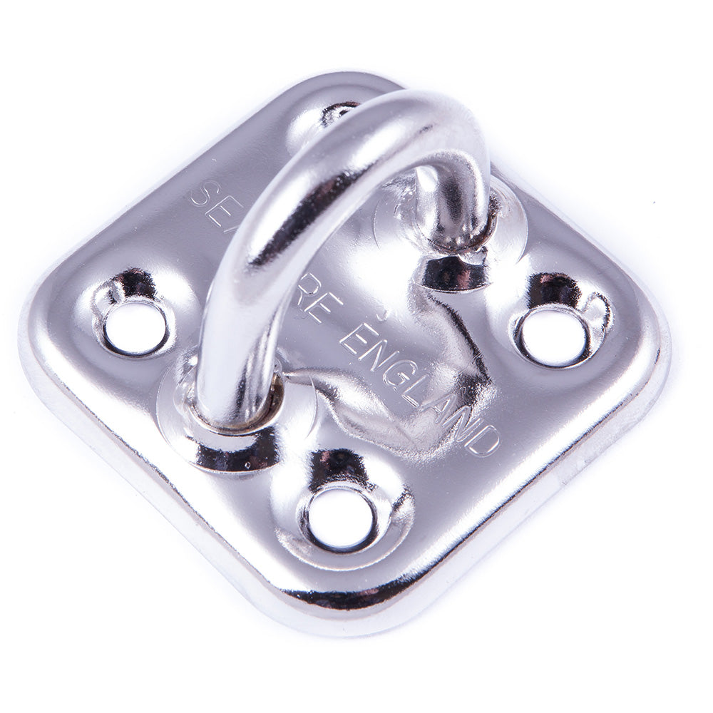 SeaSure Pad Eye Plate 46mm x 46mm, 316 Stainless Steel, Part Number 16.17CRD