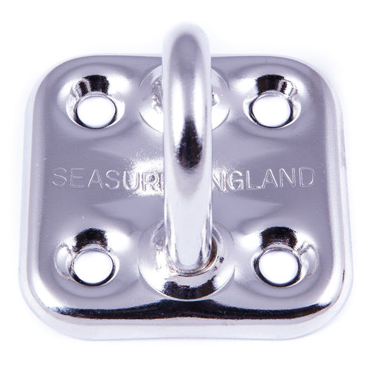 SeaSure Pad Eye Plate 46mm x 46mm, 316 Stainless Steel, Part Number 16.17CRD