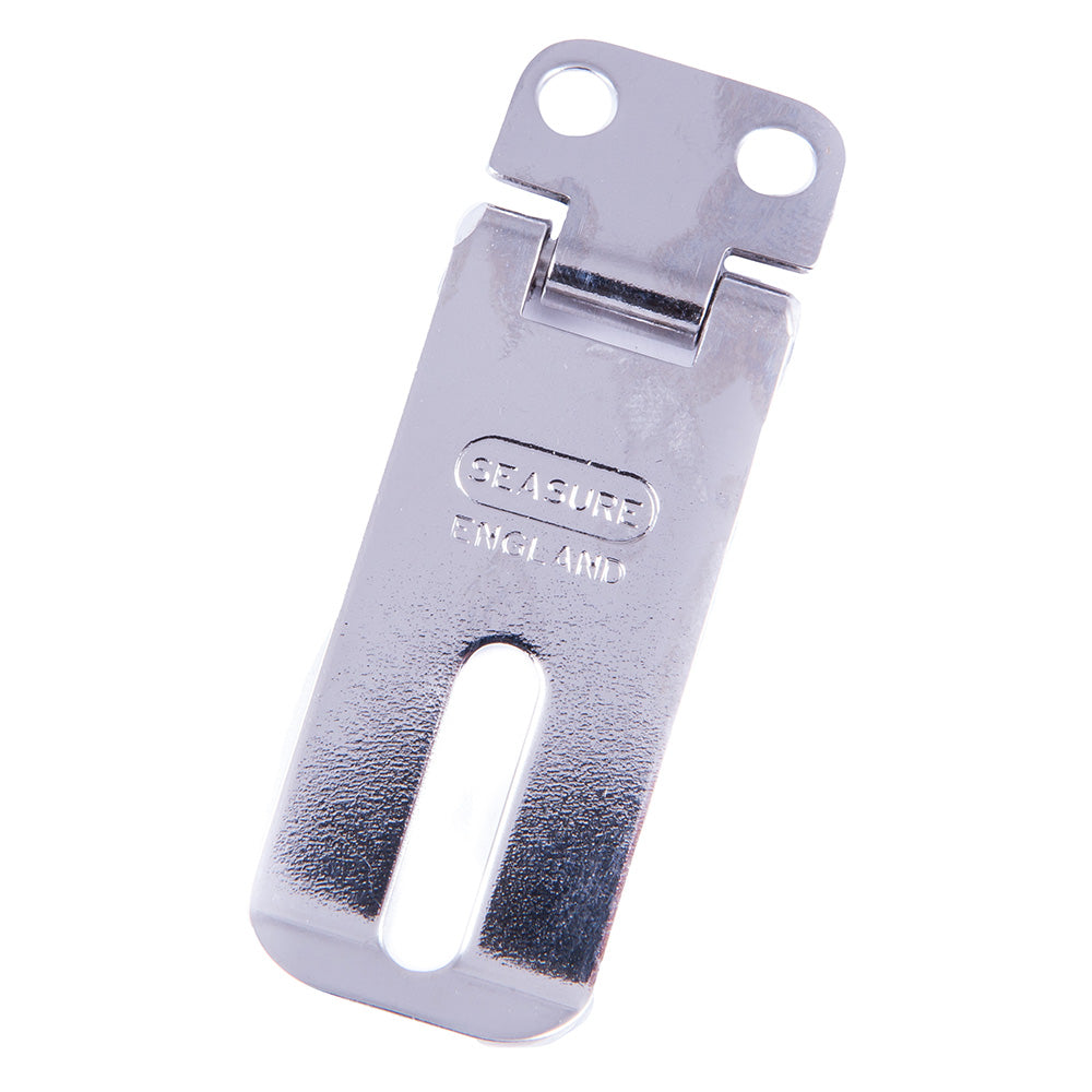SeaSure Hasp & Staple 52mm - Marine-Grade 316 Stainless Steel with Welded Pins