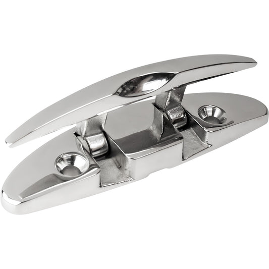Sea-Dog 5-Inch Oval Stainless Steel Folding Cleat with Locking Mechanism