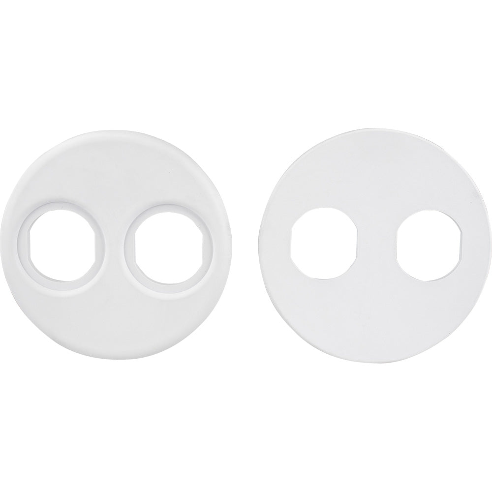 Sea-Dog 426104-1 4-Inch Gauge Power Socket Adapter Mounting Plate, White