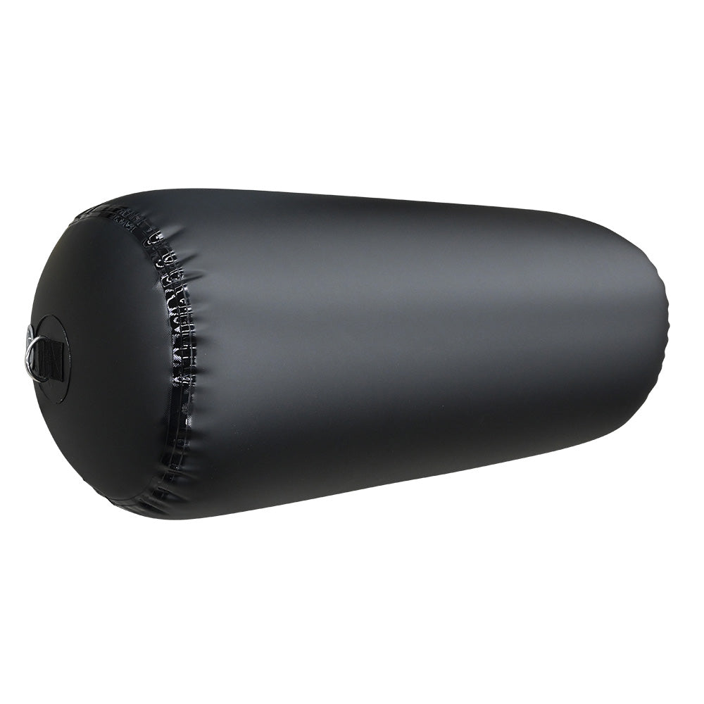 Seipel Marine Specialty Inflatable Fender - 12" x 30" Black for Big Boats, Yachts, and Sailboats