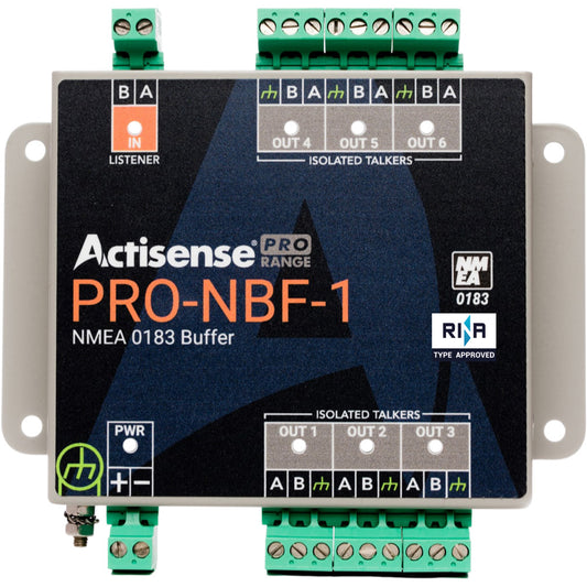 Actisense PRO NMEA Buffer Model PRO-NBF-1 – Isolated Marine Data Distributor with 6 ISO-Drive Outputs and Pluggable Terminals