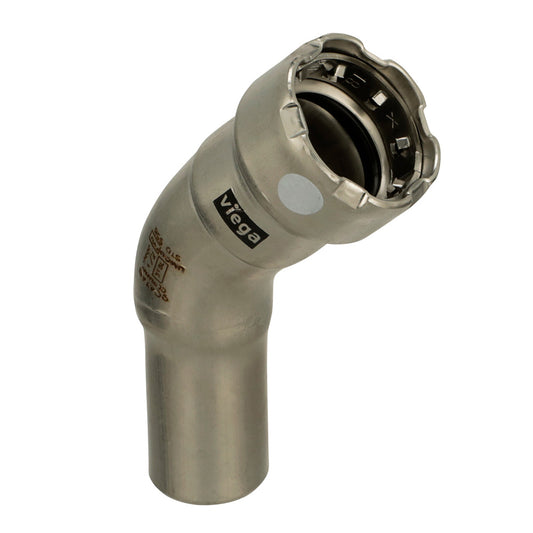Viega MegaPress 316 FKM 1-1/2-Inch 45-Degree Street Elbow, Part 91805