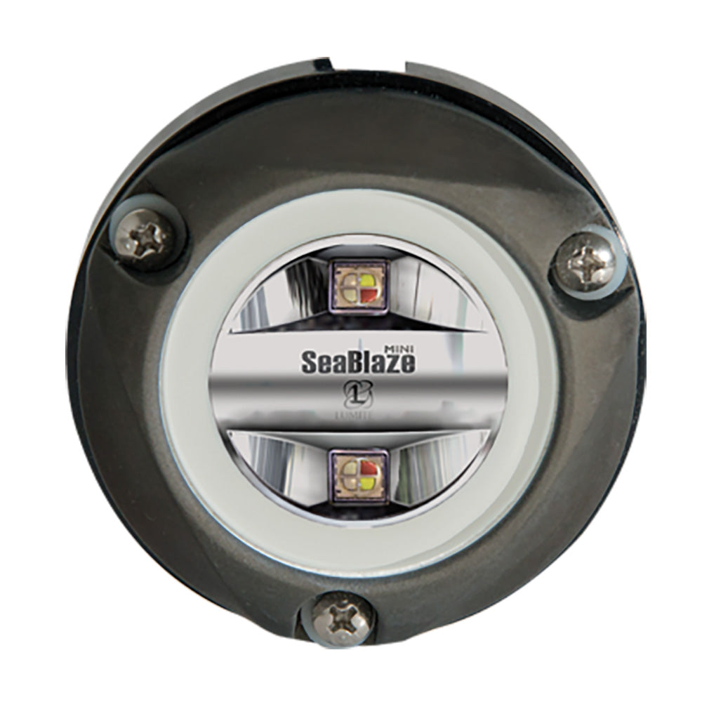 Lumitec Zambezi Mini Surface Mount Underwater Light – RGBW Spectrum, PLI Enabled, Compact Design for Small Boats