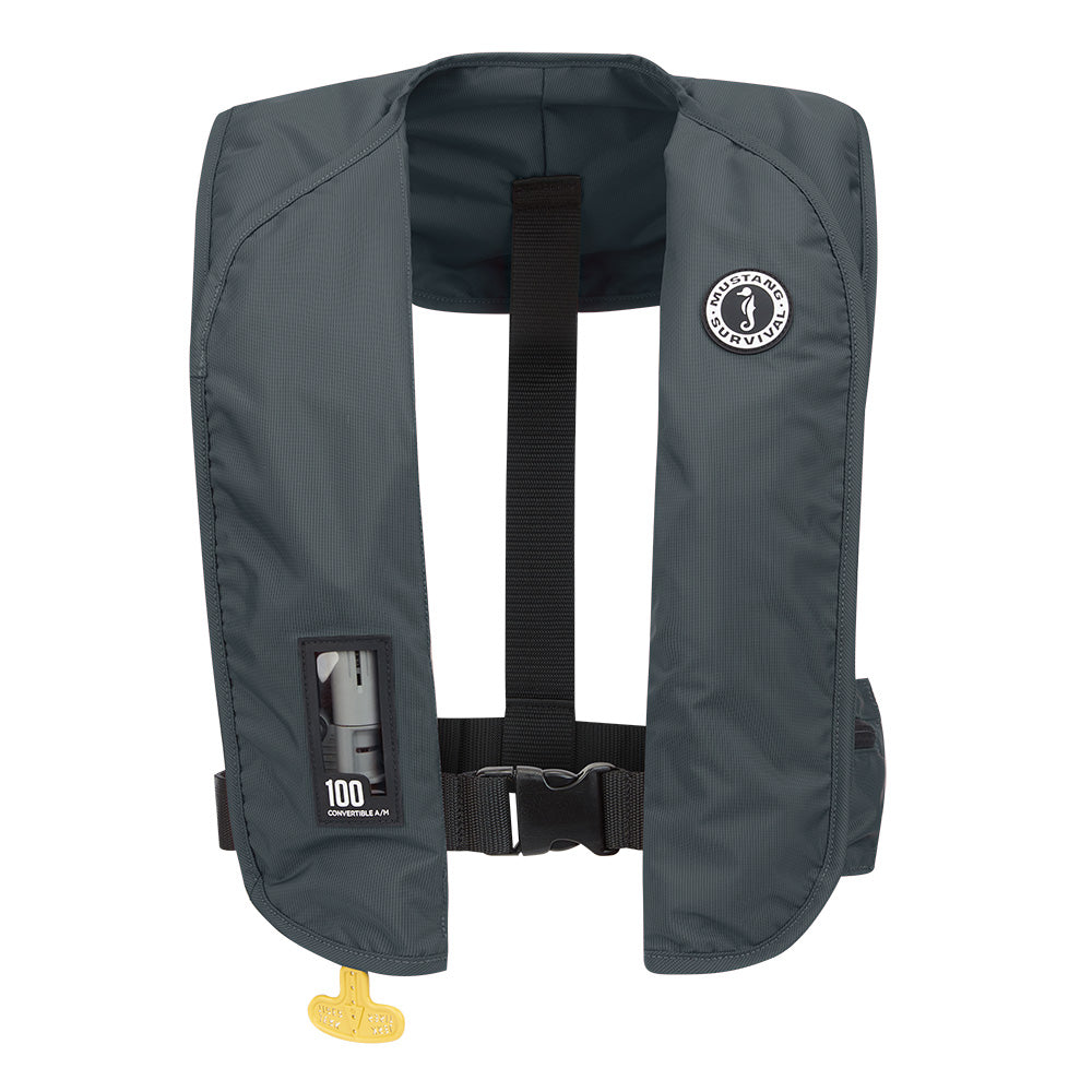 Mustang Survival MIT 100 Convertible Inflatable PFD - Admiral Grey