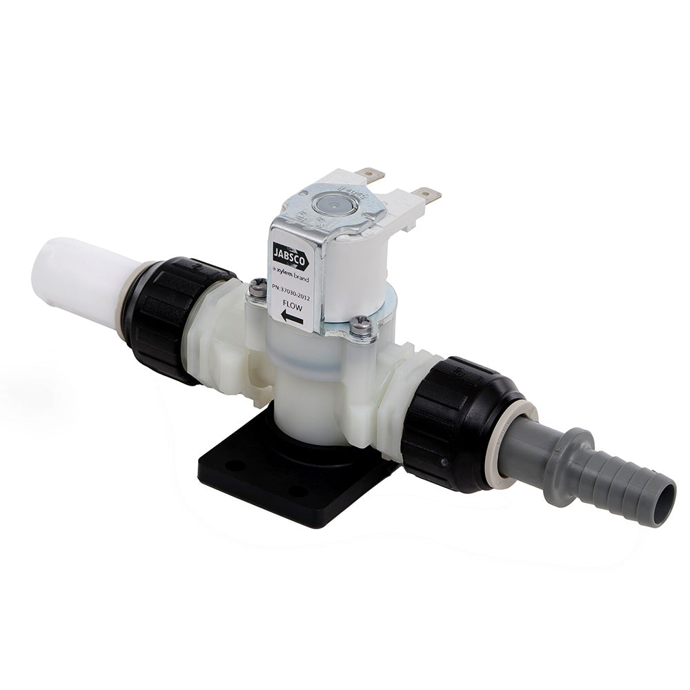 Jabsco 37038-2012 12V Solenoid Anti-Siphon Valve for Quiet Flush Toilets