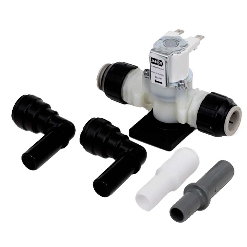 Jabsco 37038-2012 12V Solenoid Anti-Siphon Valve for Quiet Flush Toilets