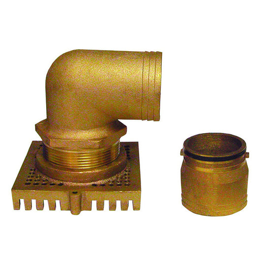 GROCO Bilge Strainer Adaptor Kit for SBV-2000 & SSC-2000 - Bronze Fitting and Connection Kit
