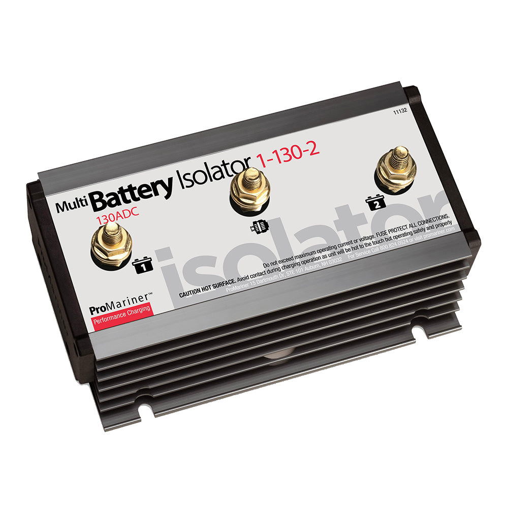 ProMariner 11132 Battery Isolator, 130 Amp, 1 Alternator to 2 Batteries