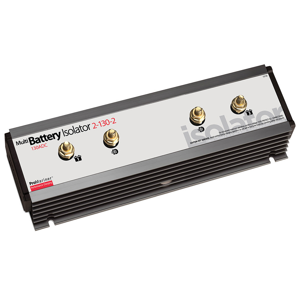 ProMariner 12132 Battery Isolator, 130 Amp, 2 Alternator and 2 Battery System