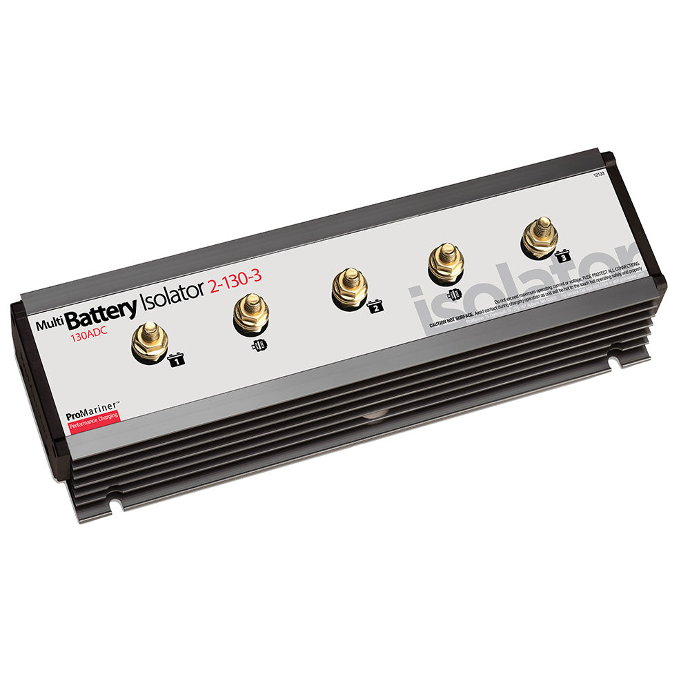ProMariner 12133 Battery Isolator, 130 Amp, 2 Alternator, 3 Battery