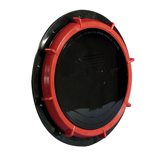 Whale Marine TCL4 9-Inch Black Locker Door and Deck Hatch – Durable Watertight Seal for Marine and Storage Applications