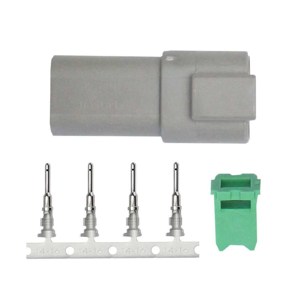 Pacer TDT04F-4RP DT Deutsch 4-Position Receptacle Repair Kit for 14–18 AWG Wire