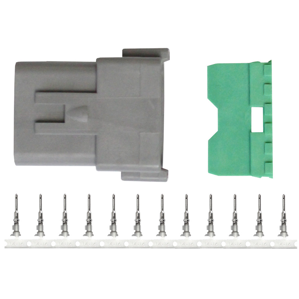 Pacer TDT04F-12RP DT Deutsch Receptacle Repair Kit, 12-Position, 14–18 AWG