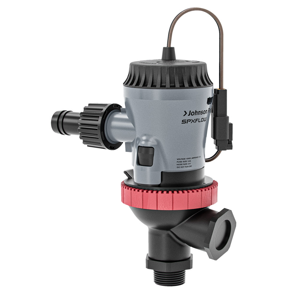 Johnson Pump Aqua O2 Twin Port 500 GPH Aerator Pump - Flex Mount, 12V for Livewell and Washdown Applications