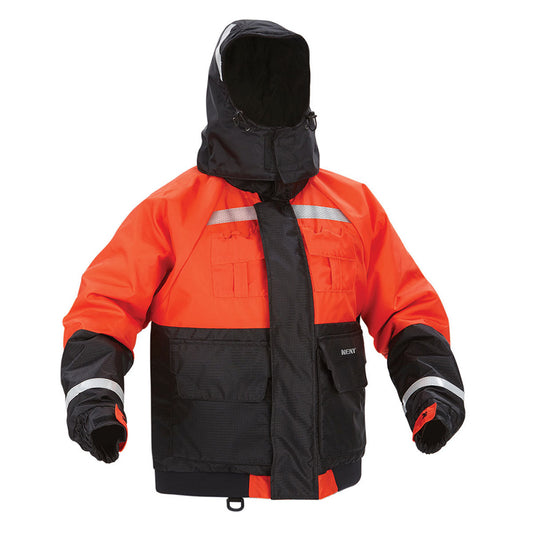 Kent Sporting Goods Deluxe Flotation Jacket PFD - Large Orange for Cold Water Safety and Visibility