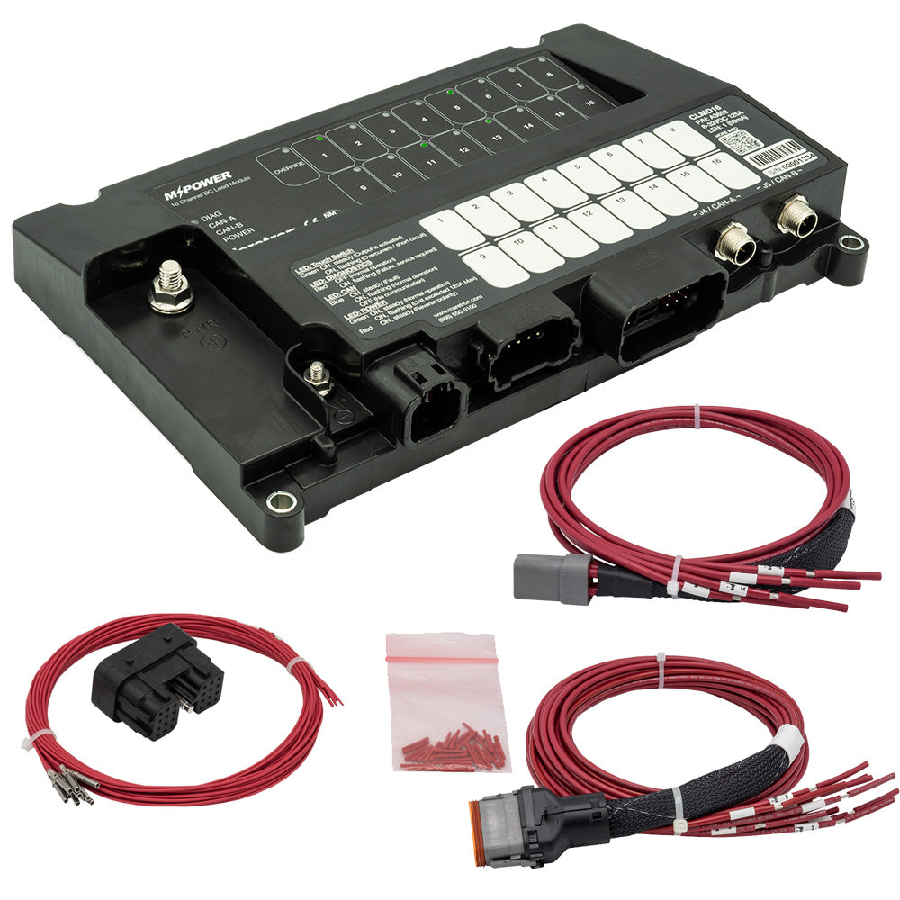 Maretron MPower CLMD16 16-Channel DC Load Controller Module with NMEA 2000 Interface and J1 & J2 Connectors