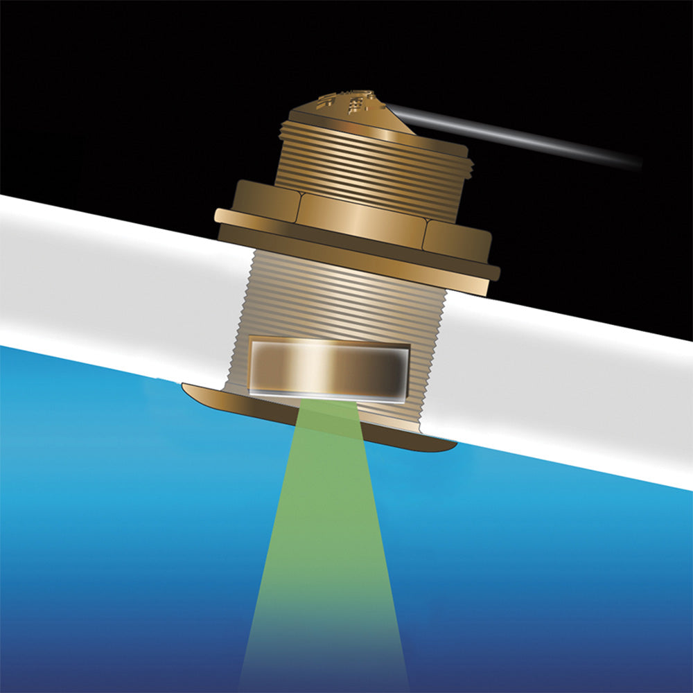 Airmar B75HW High-Wide CHIRP Transducer, B75C-20-HW-MM, 20° Deadrise, 600W Thru-Hull