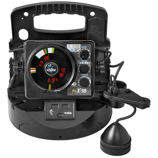 Vexilar FLX-38 BB Pro Pack Elite Fish Finder with Broad Band Ice Ducer & Lithium Battery