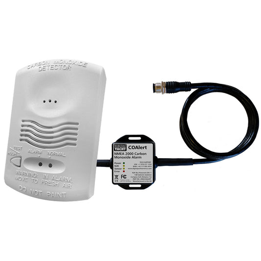 Digital Yacht CO Alert Carbon Monoxide Alarm with NMEA 2000 — Marine Grade CO Detector with Integrated Vessel Alerts