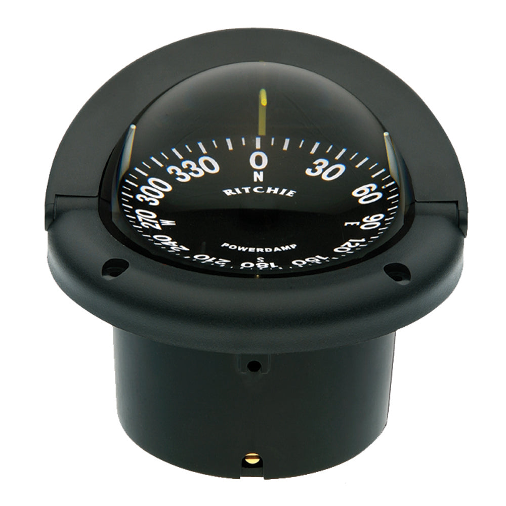 Ritchie HF-742 Helmsman Compass – Flush Mount Marine Navigation with Green NiteVu Illumination