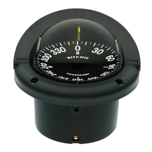 Ritchie HF-742 Helmsman Compass – Flush Mount Marine Navigation with Green NiteVu Illumination