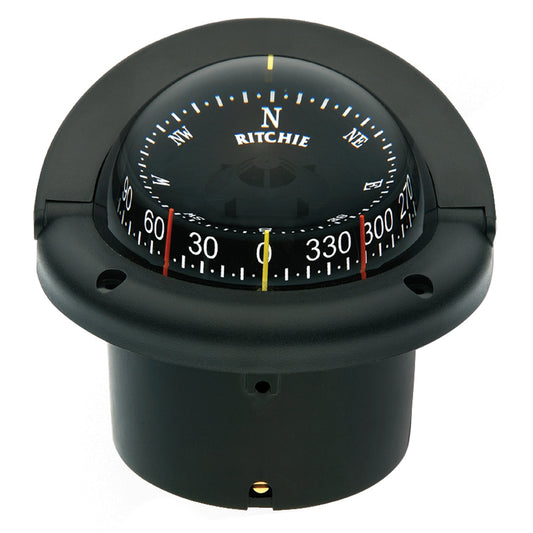 Ritchie HF-743 Helmsman CombiDial Compass with Night Illumination and Flush Mount Design