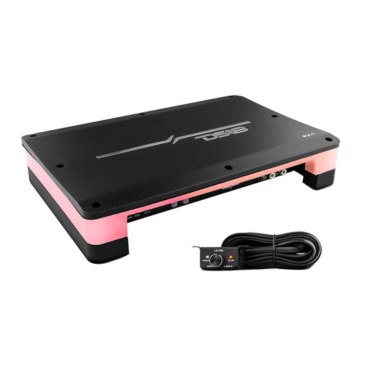 DS18 Audio FX1 Flush & Surface Mount 1-Channel Class D Monoblock Amplifier with RGB LED Lights and 900W RMS Power