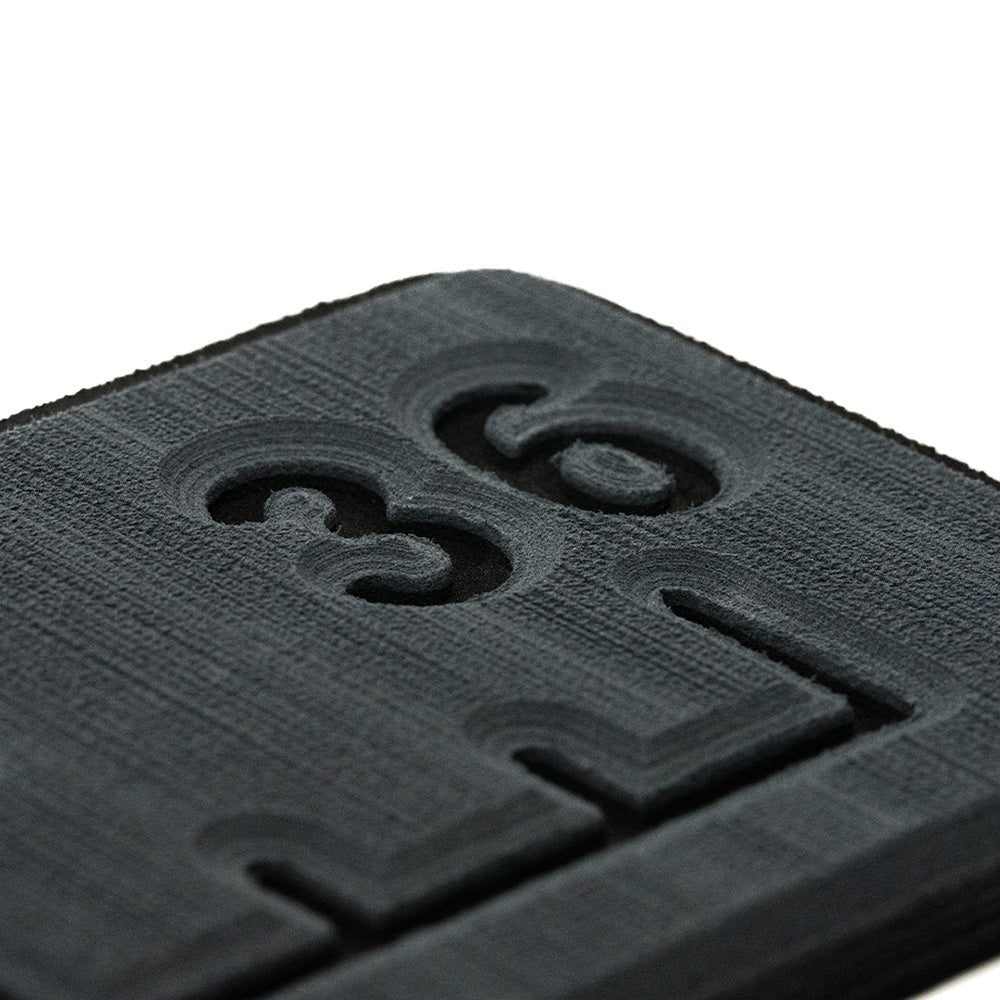 SeaDek 36 Routed Ruler - 6mm Brushed Texture in Dark Grey/Black for Marine Measurement and Fish Handling