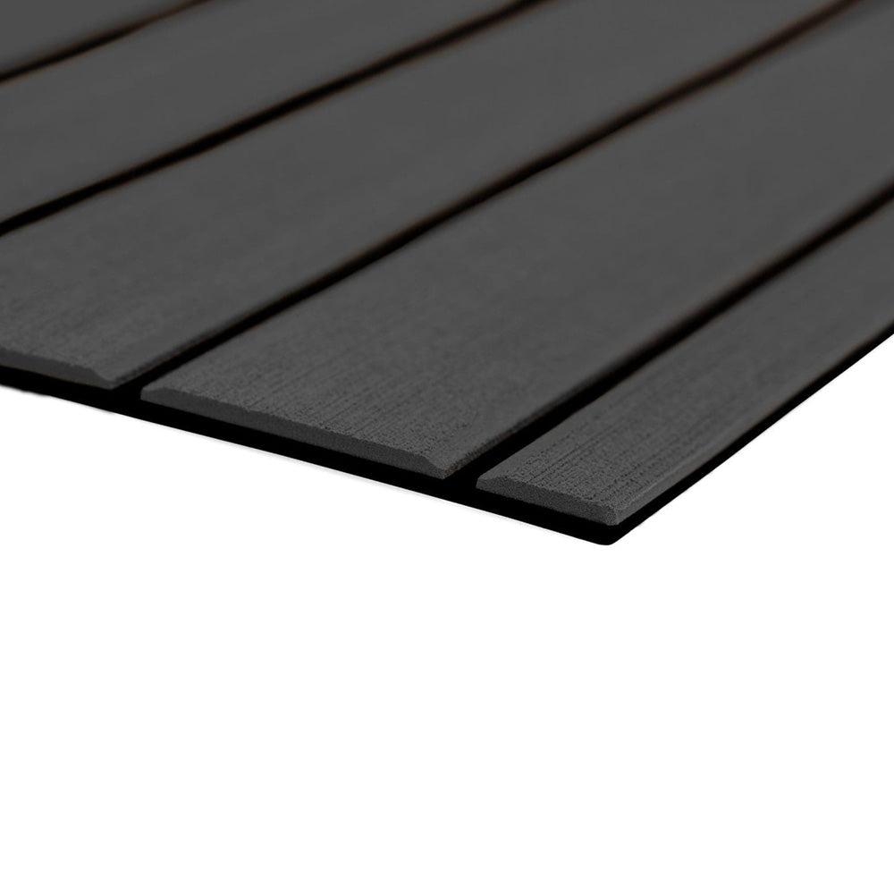 SeaDek 6mm Teak Full Sheet, Brushed Texture, Dark Grey/Black, Part Number 32279-80067