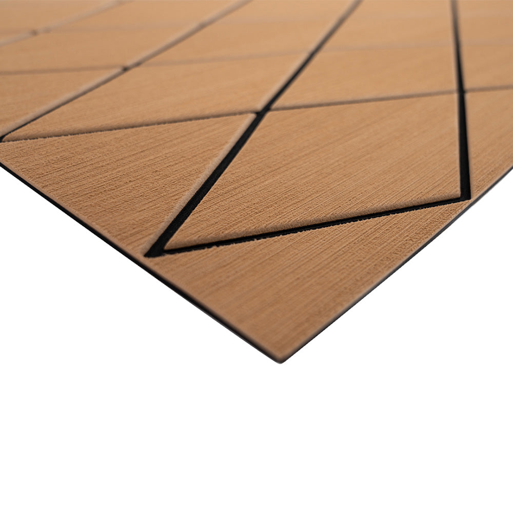 SeaDek 40 x 80 Inch Two Color Diamond Full Sheet – Mocha and Black, 6mm Thick Non-Skid Boat Flooring Material