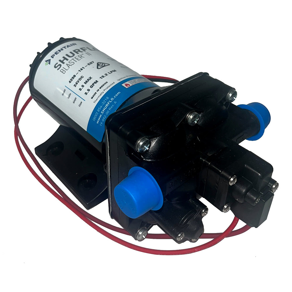 Shurflo by Pentair Blaster II Washdown Pump 4238-141-E07, 24 VDC, 3.5 GPM, 45 PSI