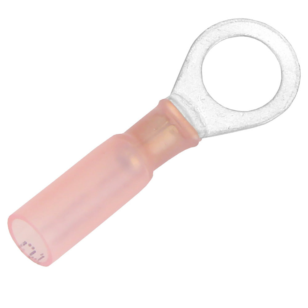 Pacer TE18-56R-25 Heat Shrink Ring Terminals, 22-18 AWG, 5/16-Inch Stud, 25 Pack